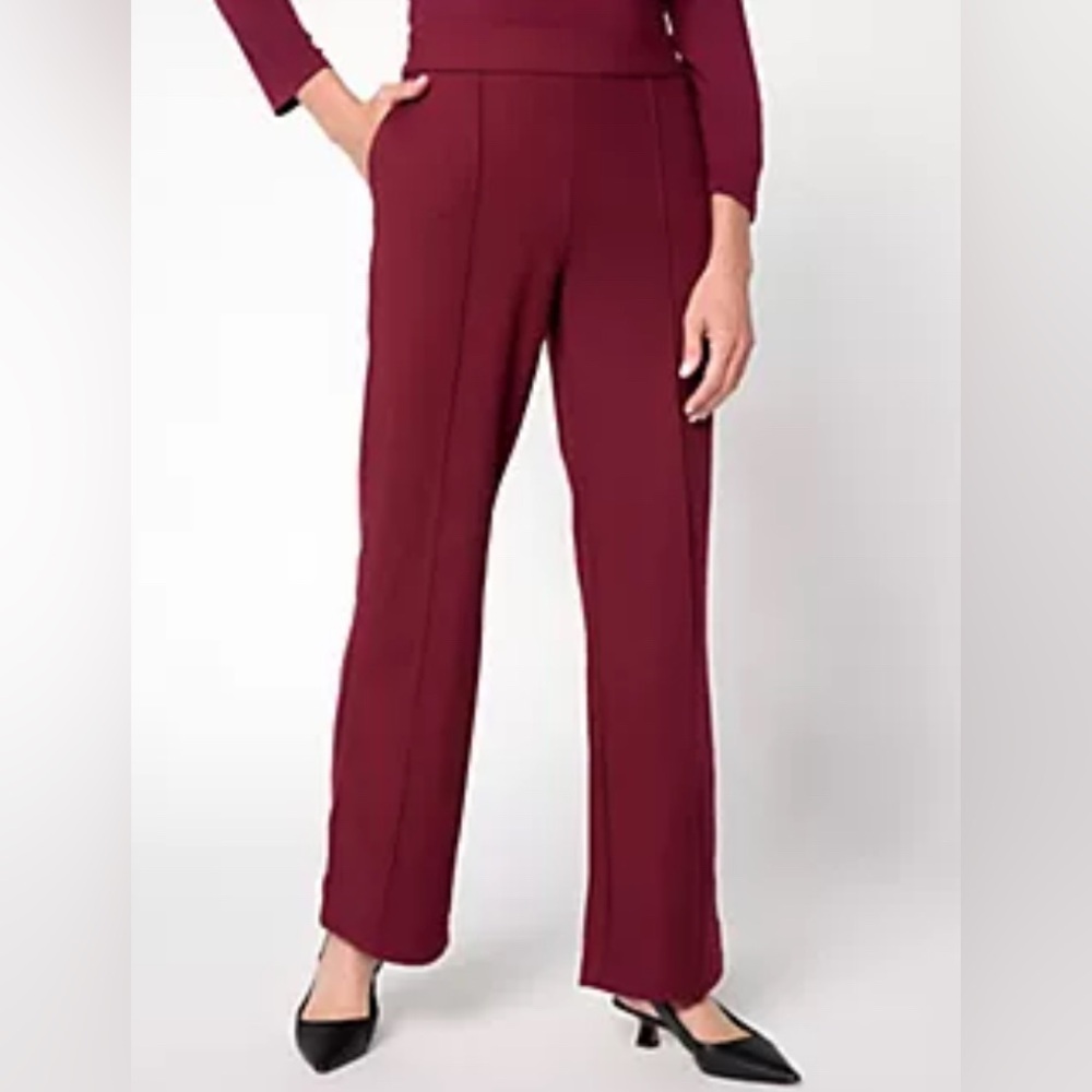 Nicole Miller Cabernet Women's Pants,Size 14,New With Tag,Straight leg